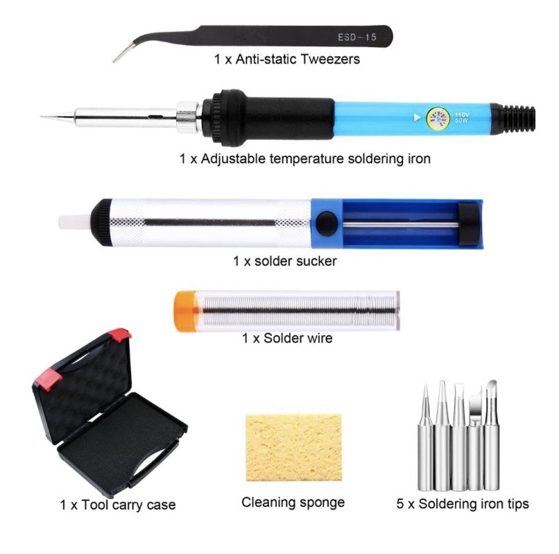 60W Electric Soldering Iron Kit #1 - (AD55464)