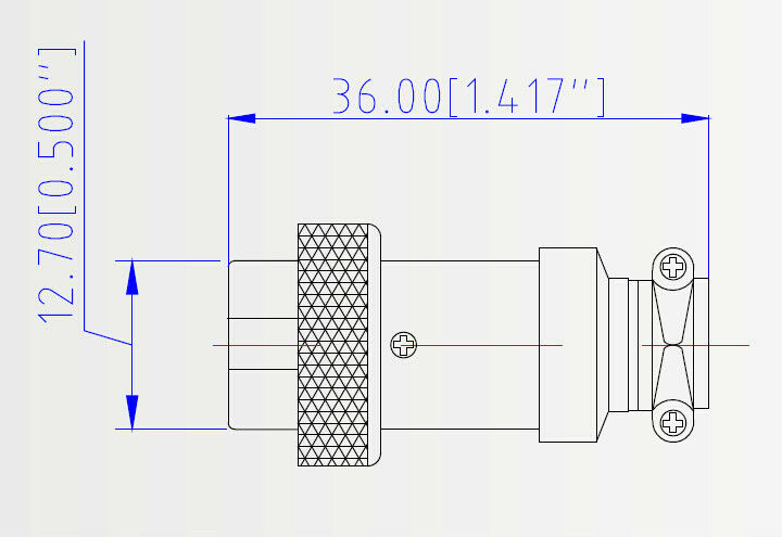 2-Pin Chassis Connector - Panel Mount (male and female) - (AD55618)
