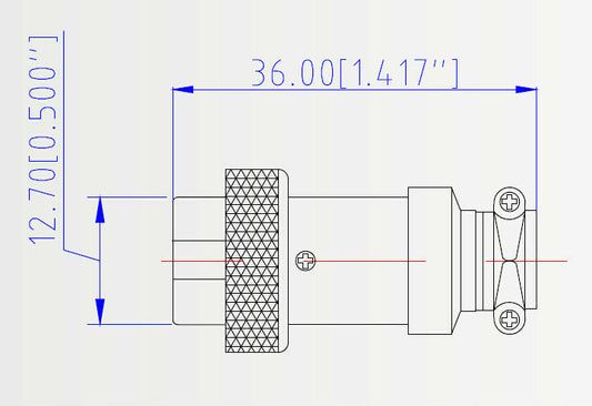 5-Pin Chassis Connector - Panel Mount (male and female) - (AD51737)