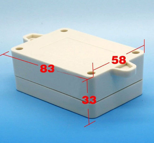(83*58*33mm) Plastic Project Box Enclosure with Mounting Flanges - (AD55897)