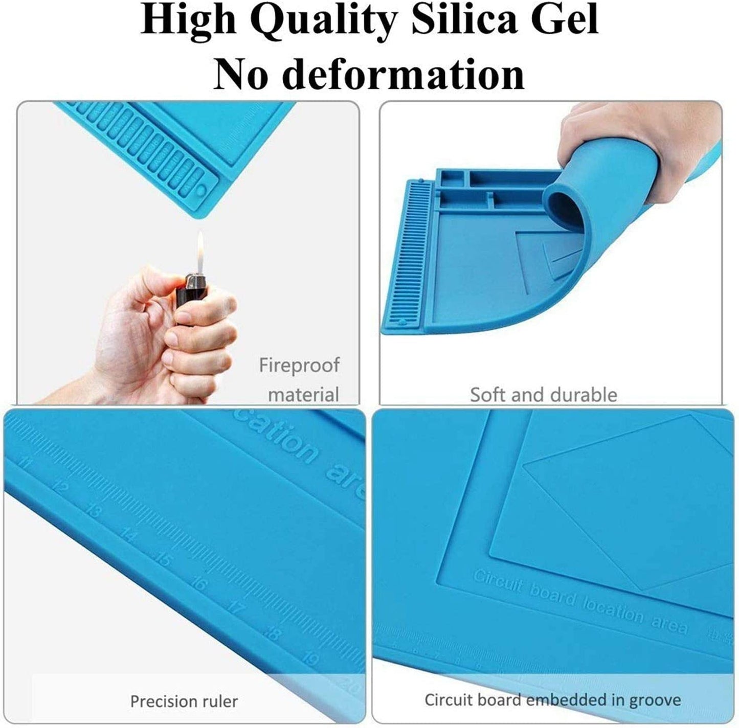 Heat Resistant Magnetic Silicone Mat (300x450mm) - (AD55958)