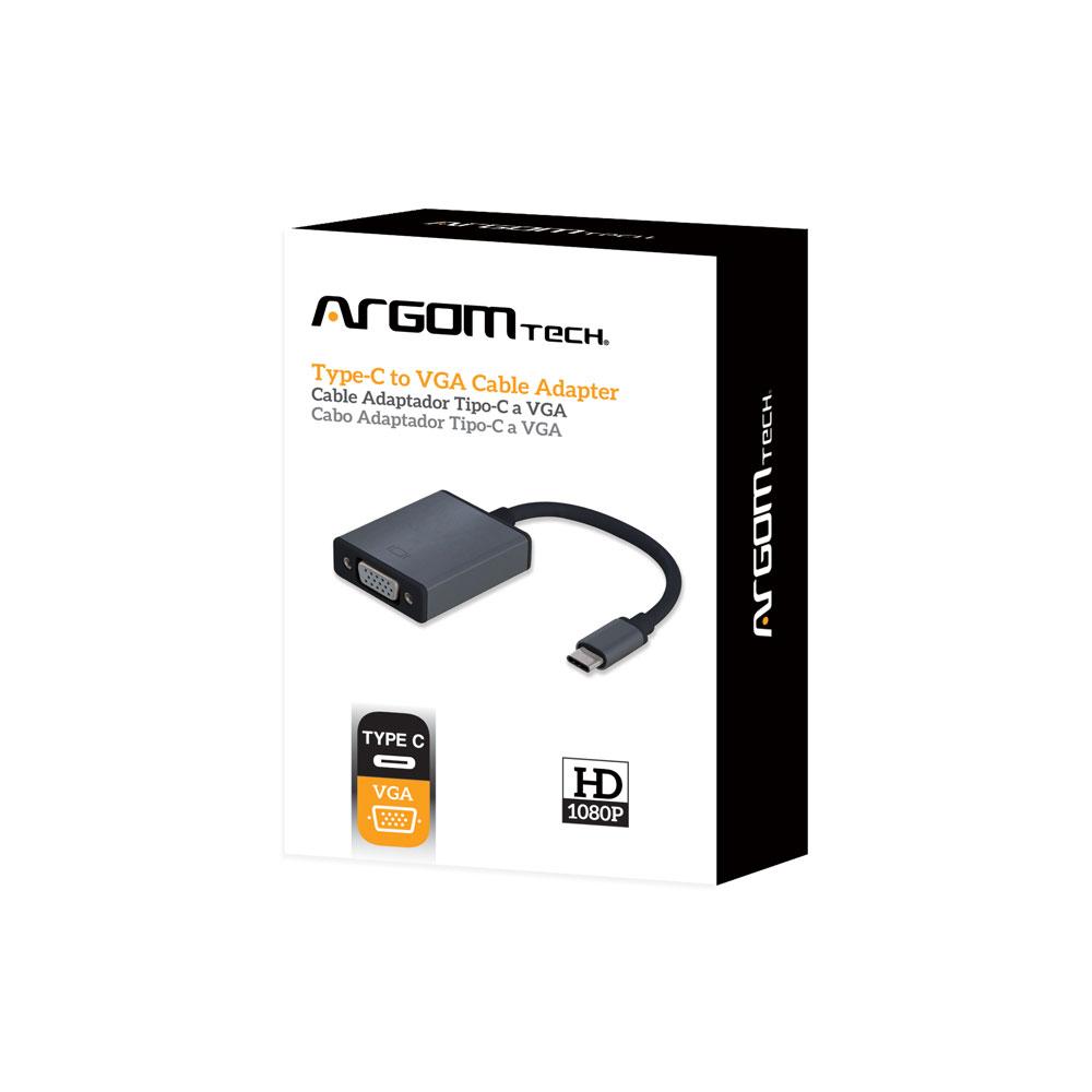 ARG-CB-0043 Argom Cable Adapter Type-C Male to VGA Female - (AD57390)