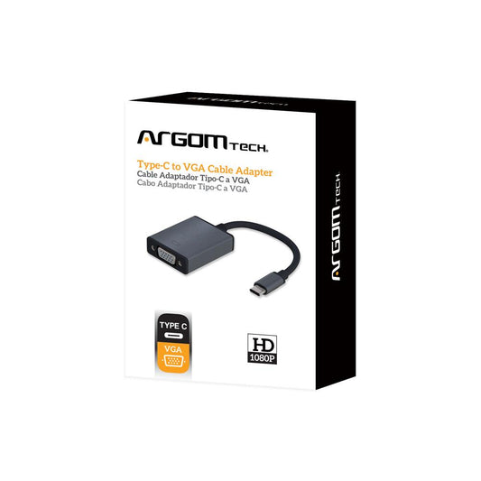 ARG-CB-0043 Argom Cable Adapter Type-C Male to VGA Female - (AD57390)