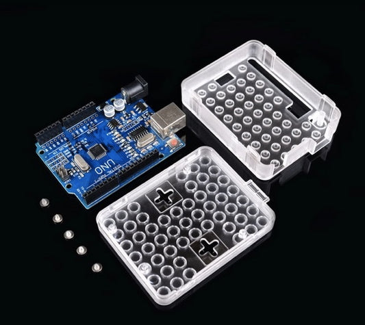 White Clear Arduino UNO R3 Case - (AD57422)