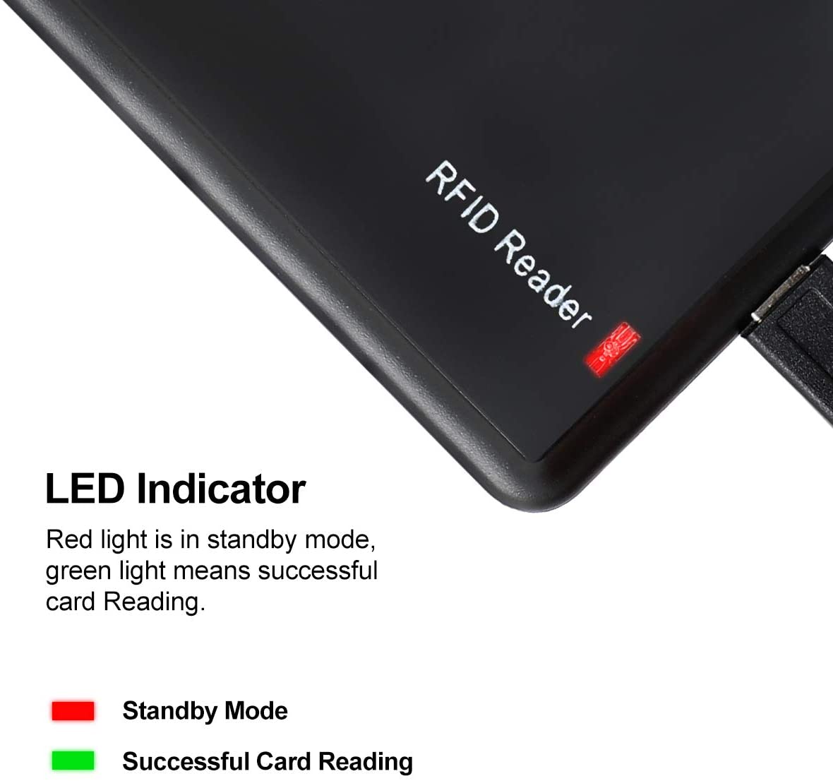 RFID IC 13.56MHz Card Reader USB - (AD57444)