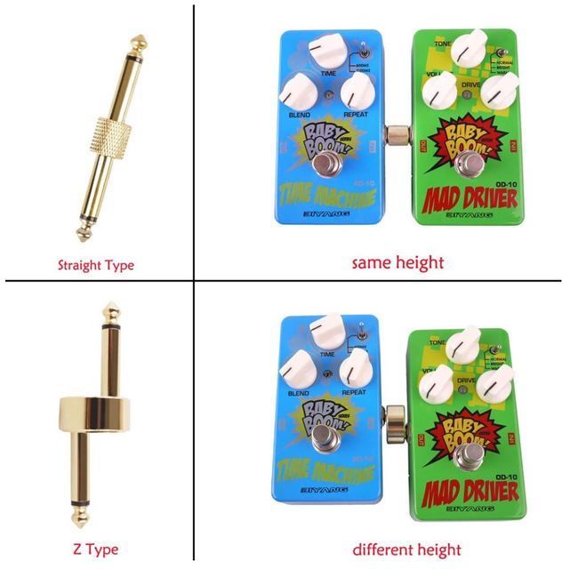 6.35mm (1/4") Male To Male Coupler Adapter Z Type - (AD58833)