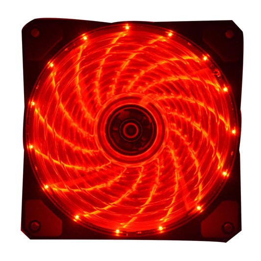 Red 120mm LED Ultra Silent Computer PC Fan 12V - (AD59036)
