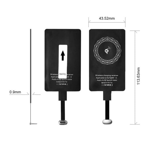 USB-C Qi Wireless Charging Receiver for Phone - (AD59731)