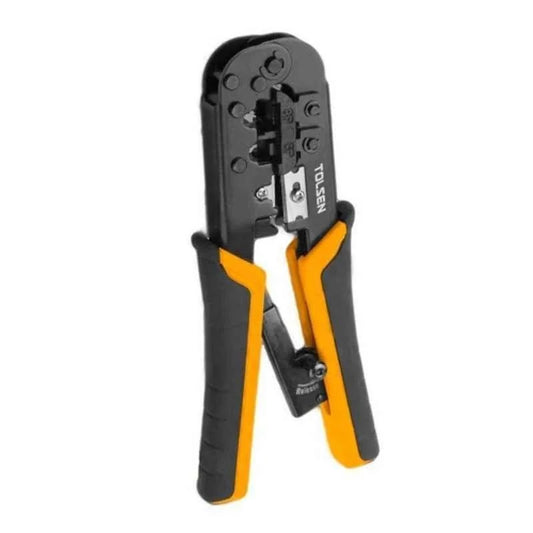 Tolsen Rachet Modular Crimping Plier (RJ-45, RJ-11, RJ-12) - (AD60739)