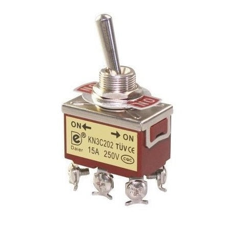 Toggle Switch Momentary DPDT ON-(ON) 250V @ 15A - (AD61459)