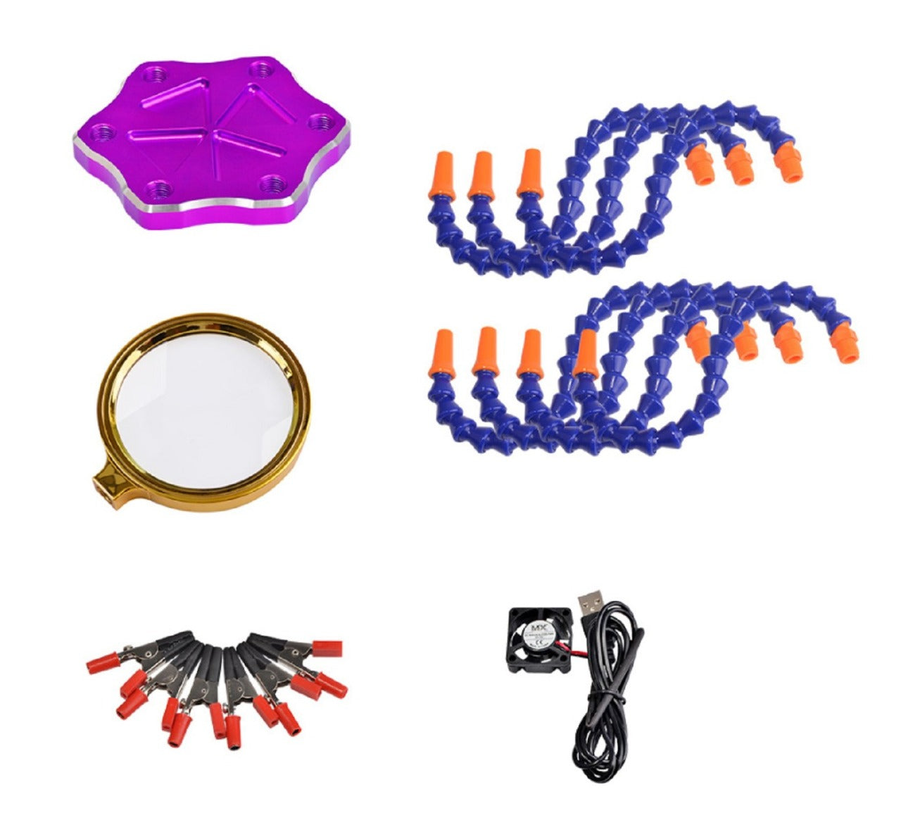 Soldering Work Station 6 Flexible Arms with Alligator Clip - (AD61548)
