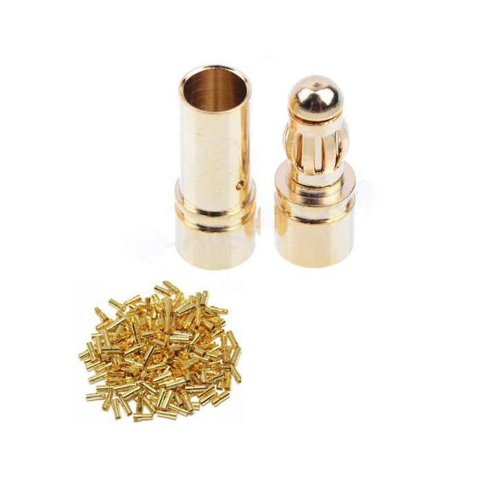 3.5mm Gold Bullet Banana Connector (Male & Female) - (AD61552)