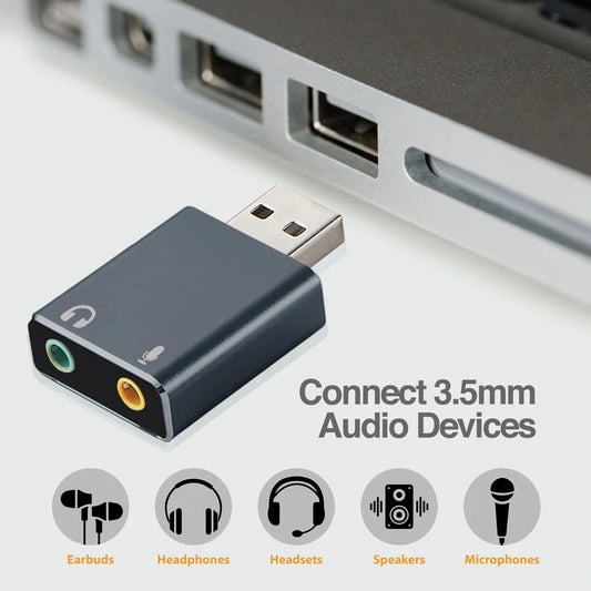 ARG-CB-0067 Argom USB 2.0 Stereo Sound Cable Adapter - (AD53688)