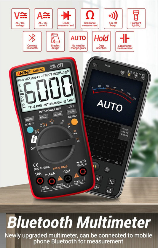 AN9002 ANENG Bluetooth Digital Multimeter - (AD62492)