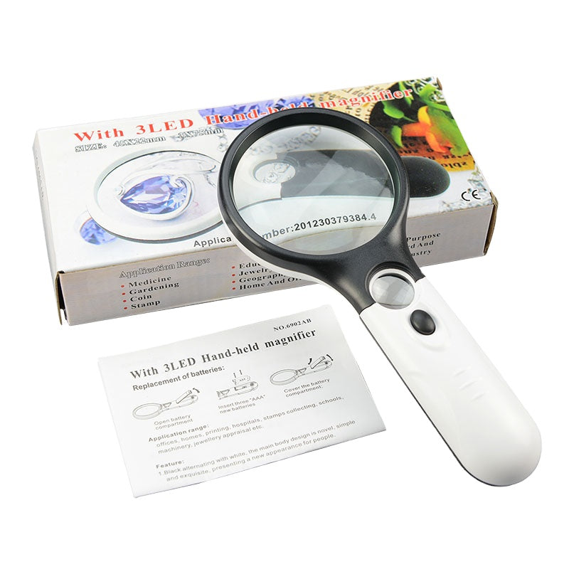 Lighted Magnifying Glass-10X - (AD63487)