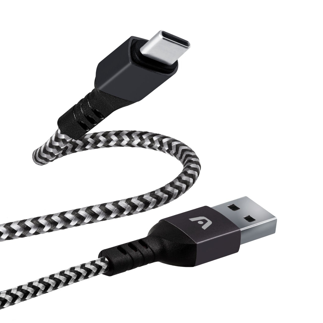 ARG-CB-0025BK Argom Cable Type-C to USB 2.0 Nylon Braided Dura Form - (AD65305)