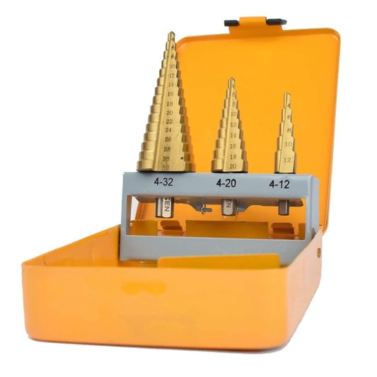 Tolsen Step Drill Set For Metal (3 PCS) - (AD65435)