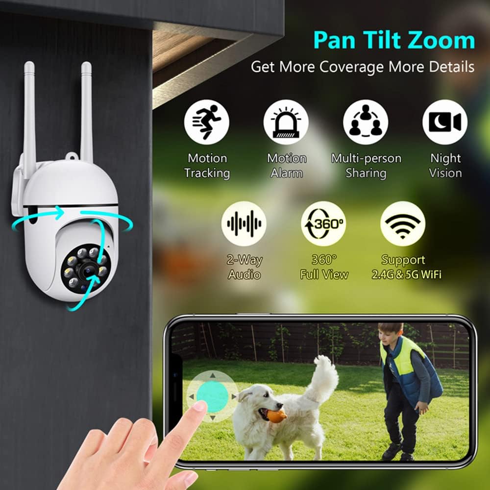 Tuya Smart 2.4G WiFi Indoor Camera Smart Home Security - (AD65555)