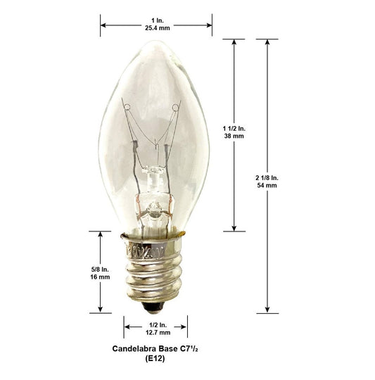 120VAC @ 4W Bulb Incandescent Light E12 - (AD66599)