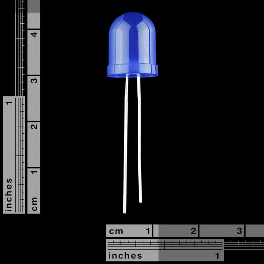 Blue Diffused 10mm LED - (AD66712)