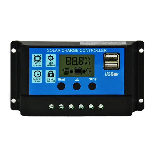 PWM Solar Panel Charge Controller Battery 12V-24V @ 10A - (AD68480)