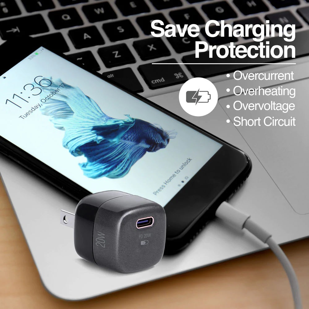 ARG-AC-0120BK Argom Volta P2 Nano Pro 20W PD Type-C Wall Charger - (AD71732)