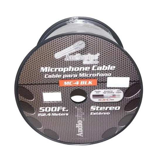 MC-4 BLK Audiopipe Microphone Cable (1 Meter) - (AD72665)