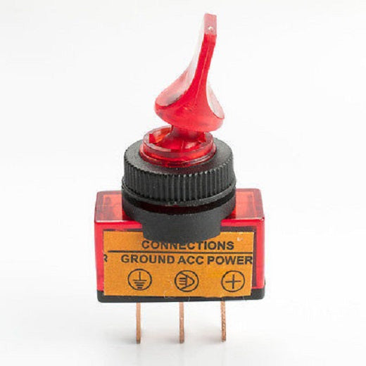 EC-1532 Red Toggle Switch SPDT ON-OFF 12V @ 20A - (AD73005)