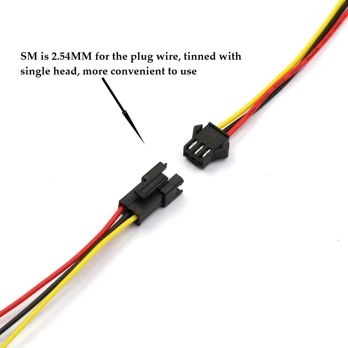 JST-SM 2.54mm 4-Pin Connector Plug Female & Male with Wires Cables - (AD87359)
