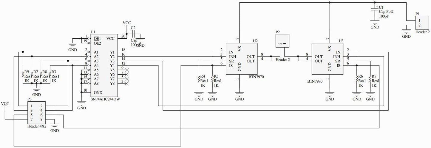 BTS7960 43A H-Bridge High Power Driver Module - (AD74262)