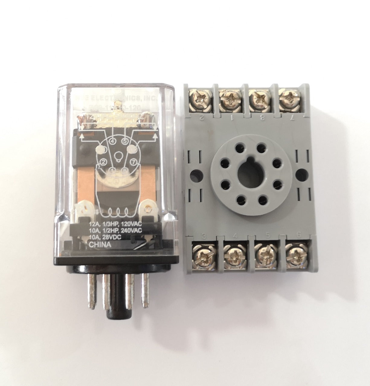 NTE R02-11A10-120 Relay DPDT 8-Pin 120VAC - (AD76371)