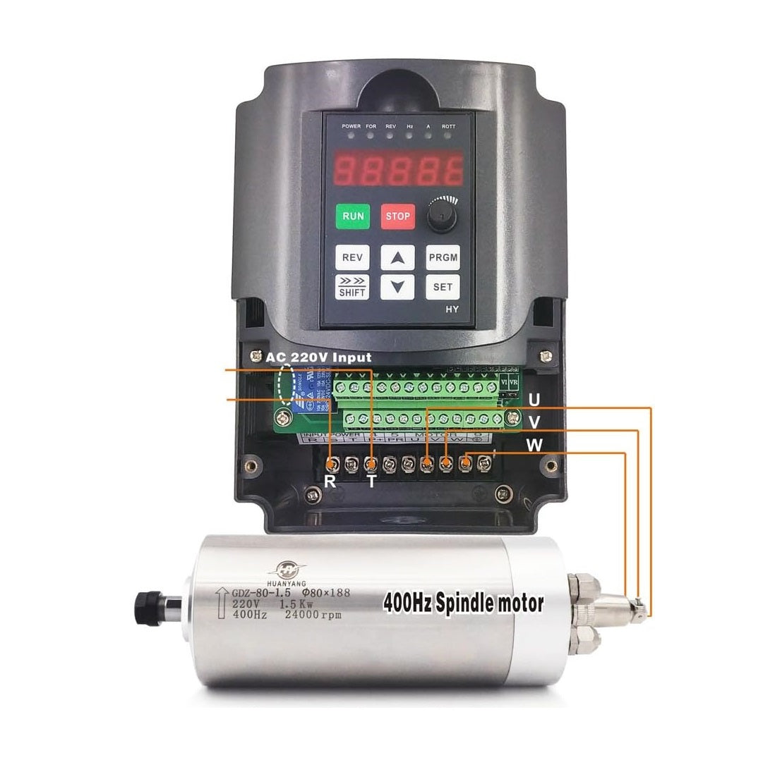 VFD Single to 3 Phase Variable Frequency Drive 2.2kW 110V - (AD78991)