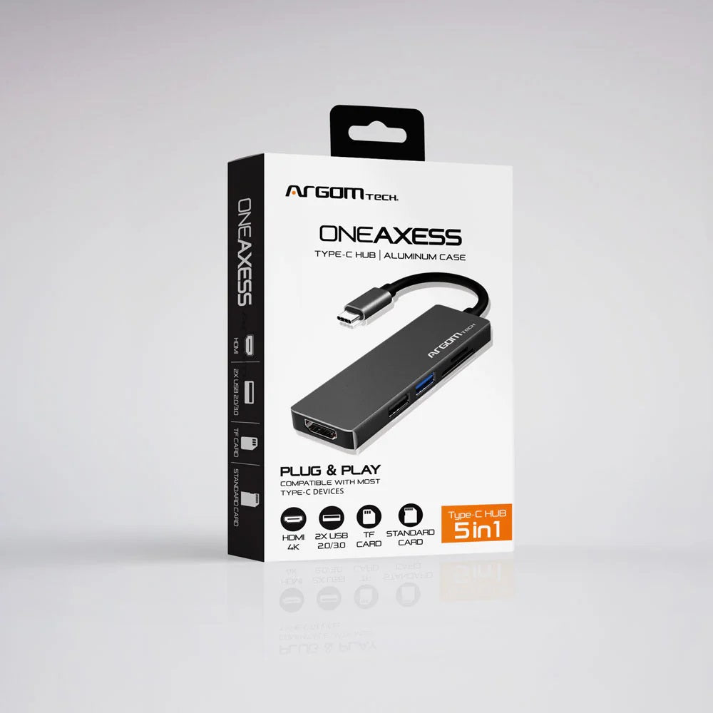 ARG-UB-0183 Argom One Axess 5-in-1 Type-C Hub - (AD80353)