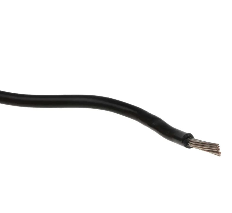 22AWG Black Hook-up Stranded Wire (1 Meter) - (AD82600)