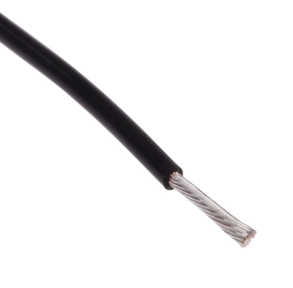 20AWG Black Hook-up Stranded Wire (1 Meter) - (AD82892)