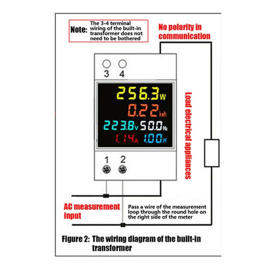 D52-2066 AC Monitor 40V-300V @ 100A (Voltage - Current - Power - Factor) - (AD84765)