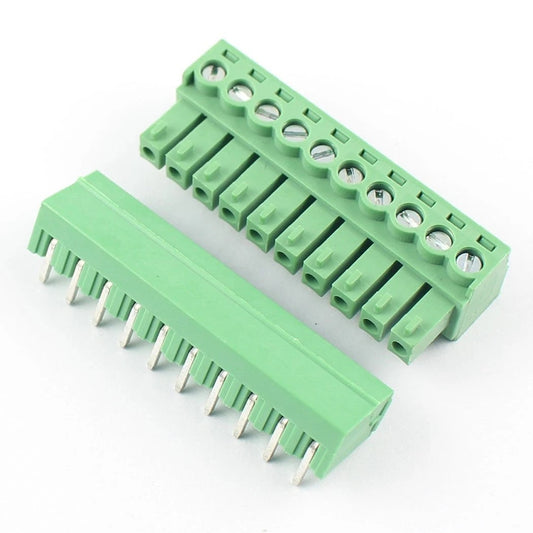 10 Pin Terminal Block Connector 3.5mm Pitch (Male & Female) - (AD91591)