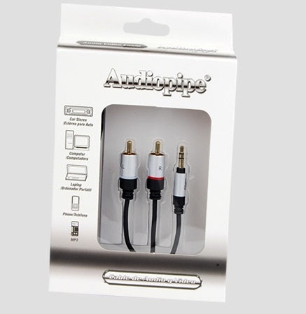 AIQ-S35RCA-6 Audiopipe Cable Audio Plug 3.5mm - Plug RCA 1.8m - (AD15013)