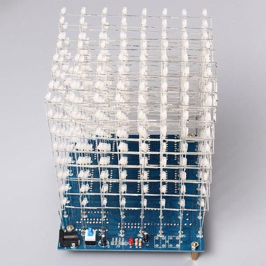 LED Cube Blue DIY Kit 8x8x8 - (AD30336)