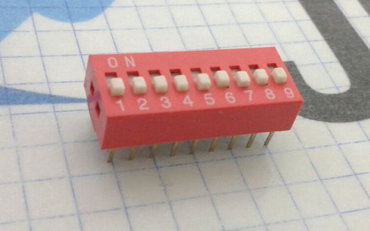 9-Bit Slide Type DIP Switch - (AD1778)