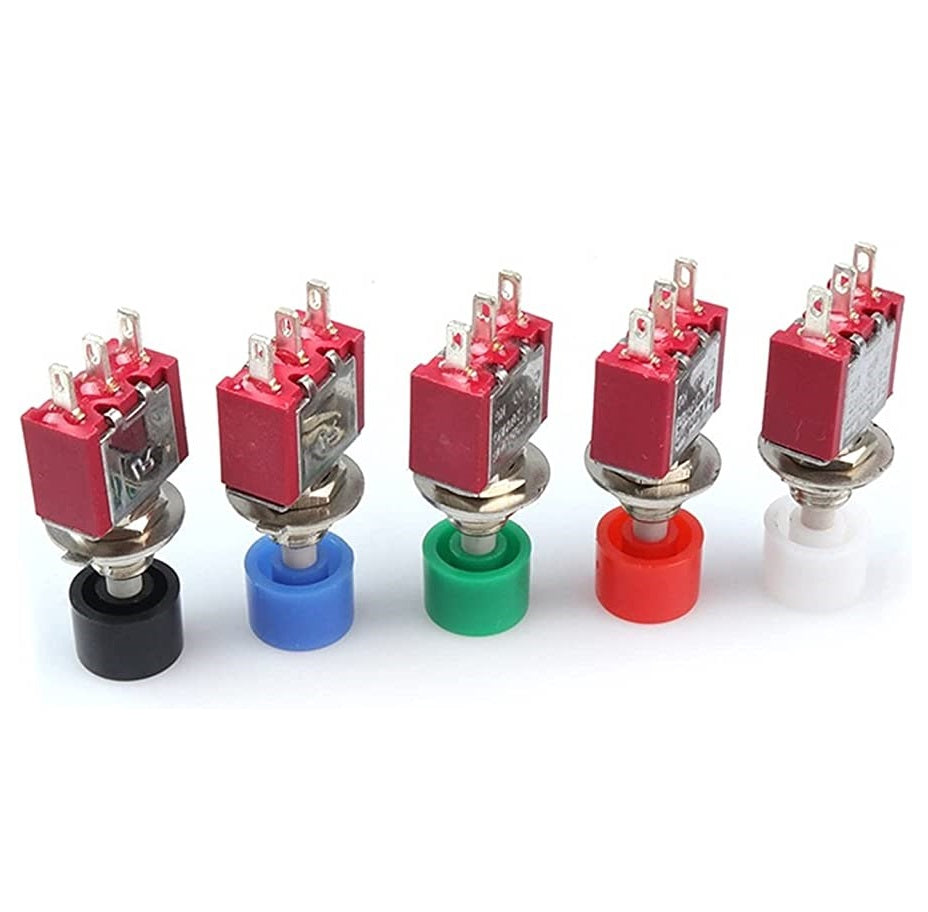 DS-612 Green Knob Push Button Switch Momentary Panel Mount 3 Pin SPDT - (AD73640)