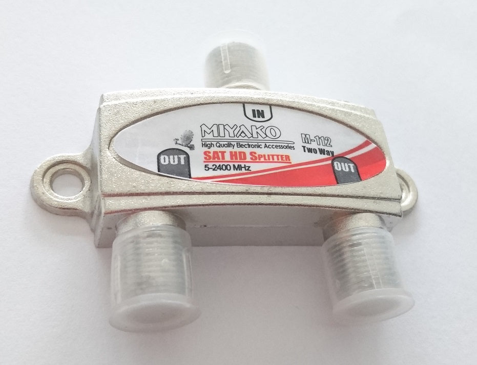 M-112 Miyako 2-Way Coaxial Splitter 2300MHz - (AD12126)