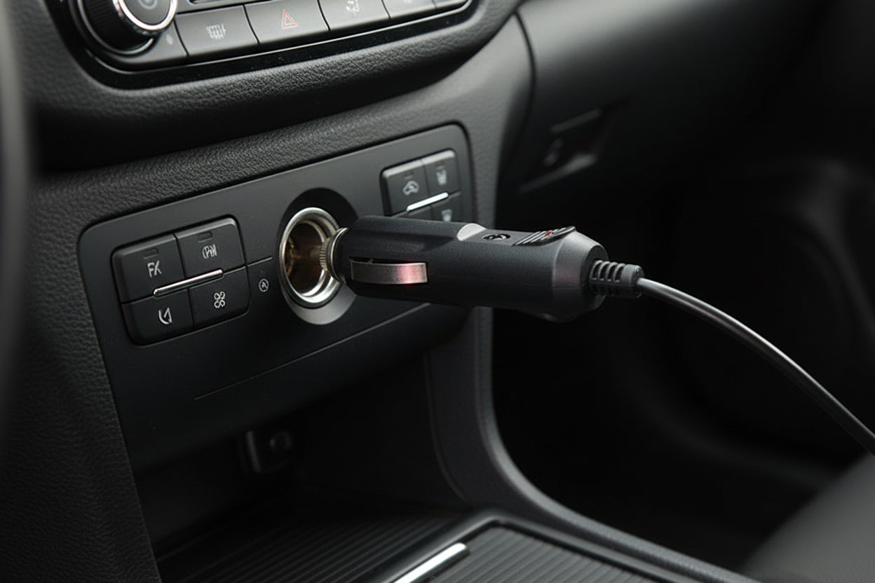 12v Car Cigarette Lighter Plug Adapter with LED - (AD80604)