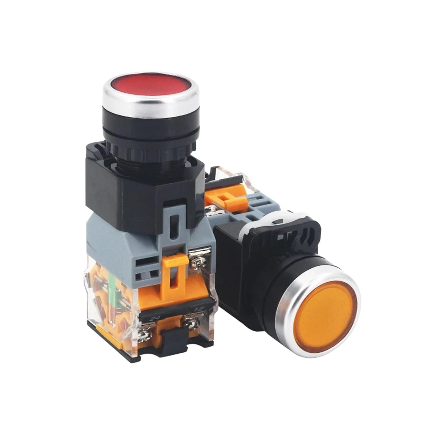AD16-22DS Green Push Button Switch Momentary (110V) - (AD63046)