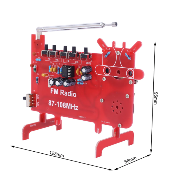 DIY FM Radio Electronic Soldering Kit - (AD30417)