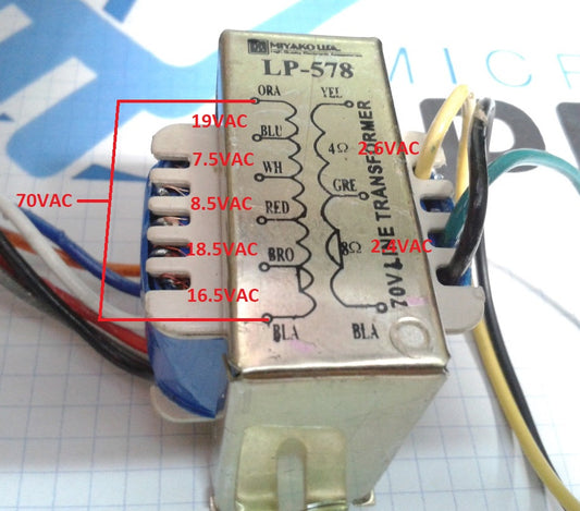 LP-578 Miyako Audio Transformer 10W - (AD6854)