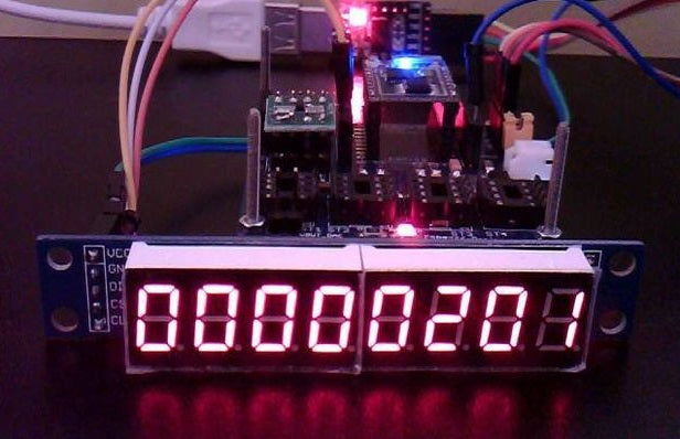 MAX7219 8 Bit 7-Segment Digital Tube Red Display - (AD23450)