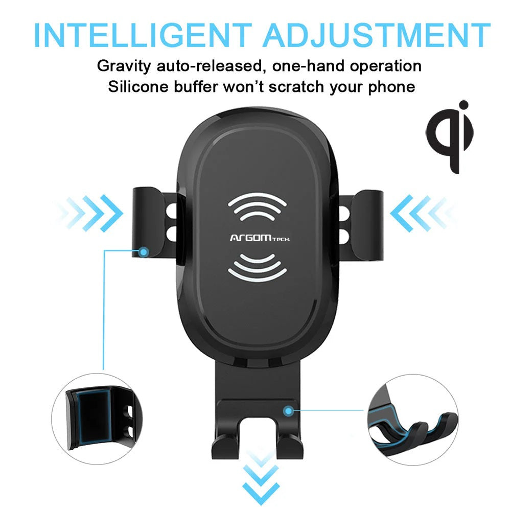 ARG-AC-0161BK 15W Wireless Fast Charger Car Mount Vortex M2 - (AD86832)
