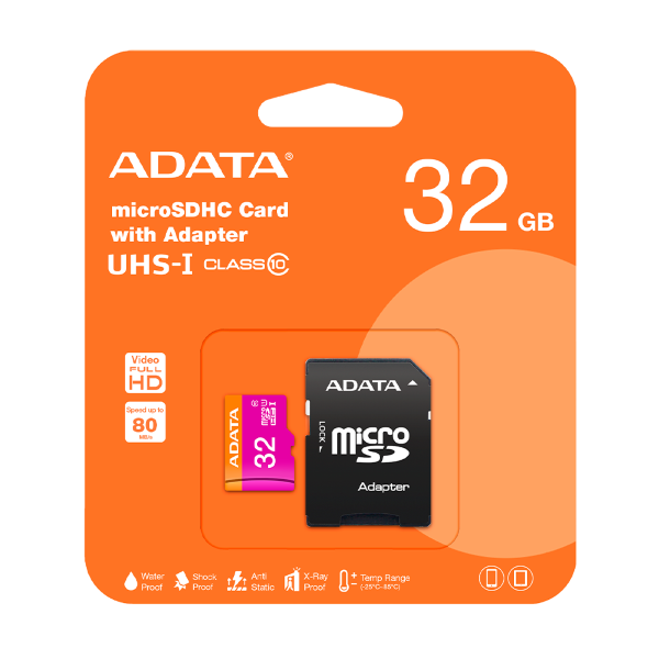 32GB ADATA Micro SD Class 10 - (AD18378)