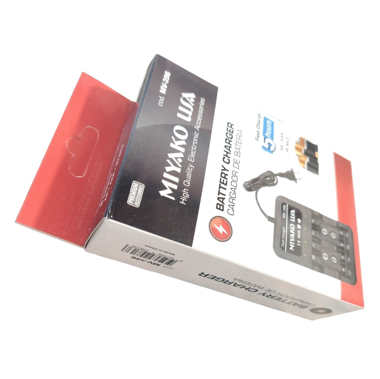 MV-396 Miyako Charger - Batteries: AA-AAA-9V NiCd/NiMH - (AD40153)